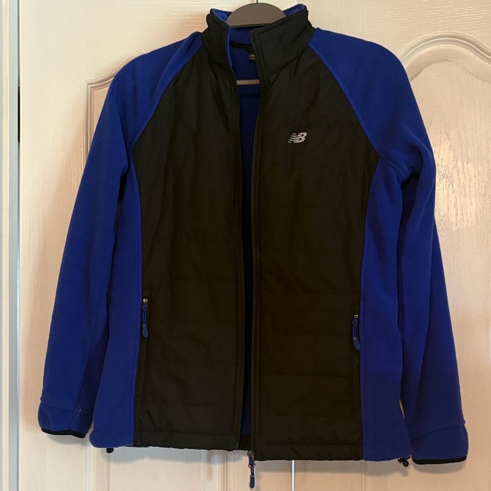 New Balance Royal Blue & Black Zip-Up Athletic Jacket